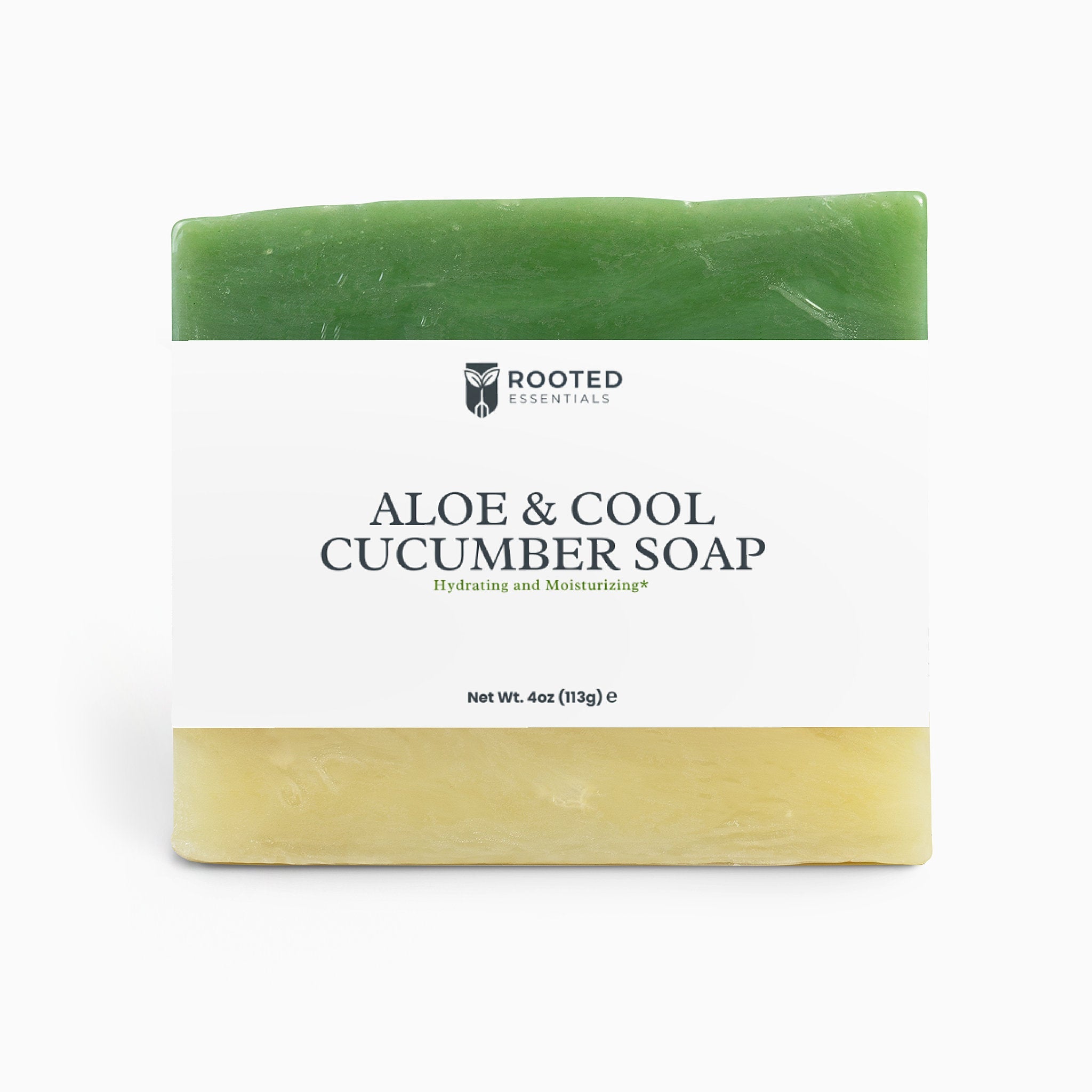 Aloe & Cucumber Natural Soap – Refreshing Body Bar Rooted Essentials