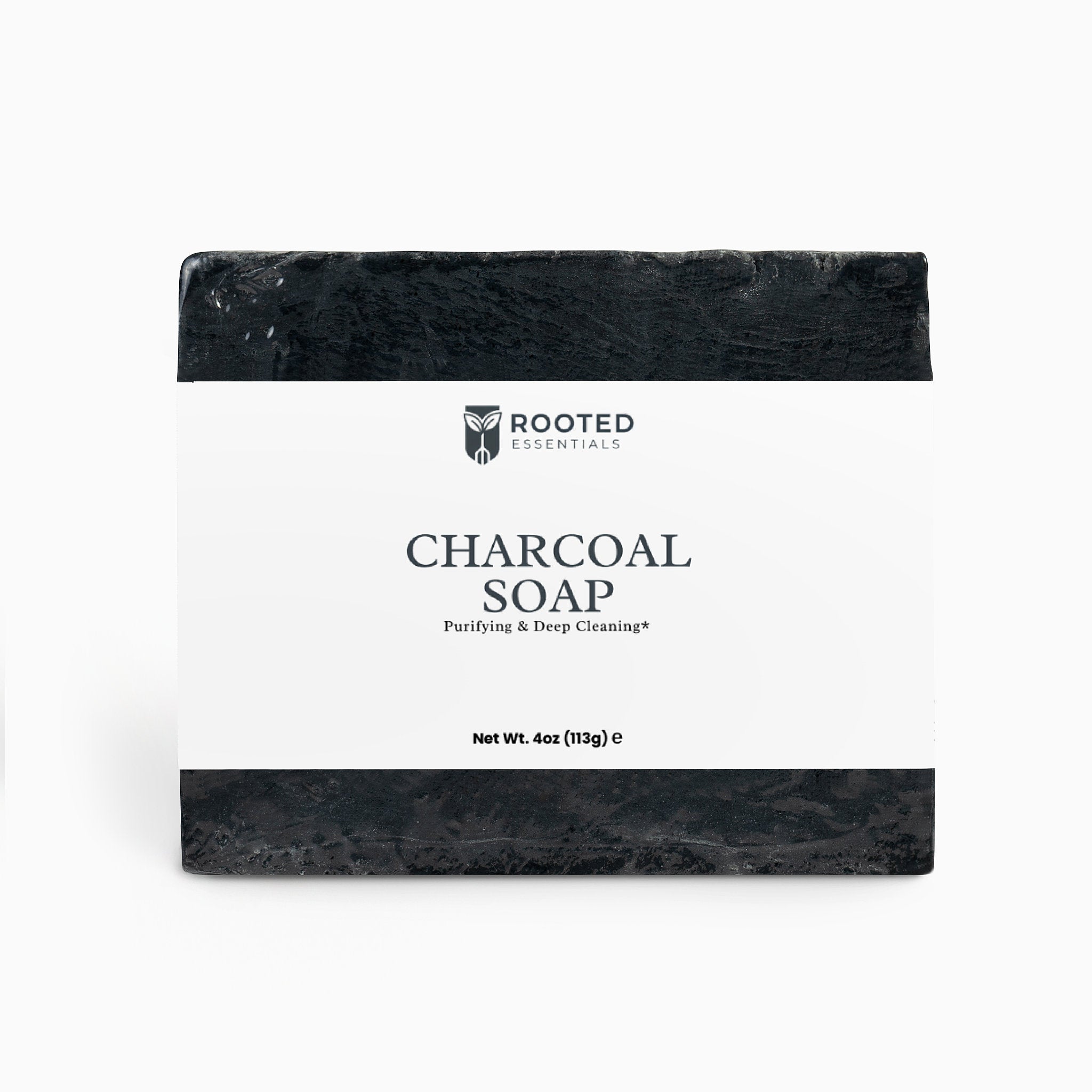 Charcoal Body Soap – Detoxifying Natural Cleansing Bar Rooted Essentials