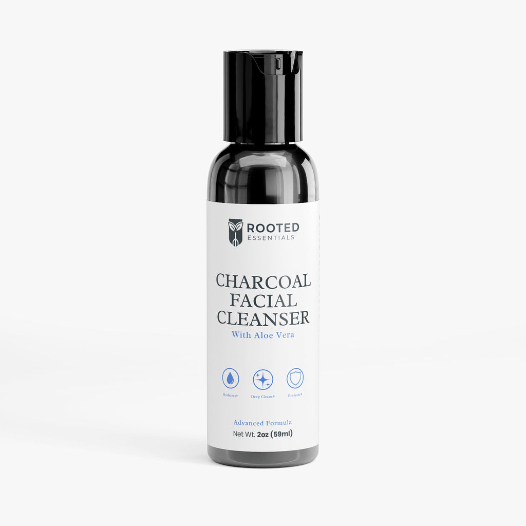 Charcoal Facial Cleanser – Deep-Clean, Oil Control Face Wash Rooted Essentials