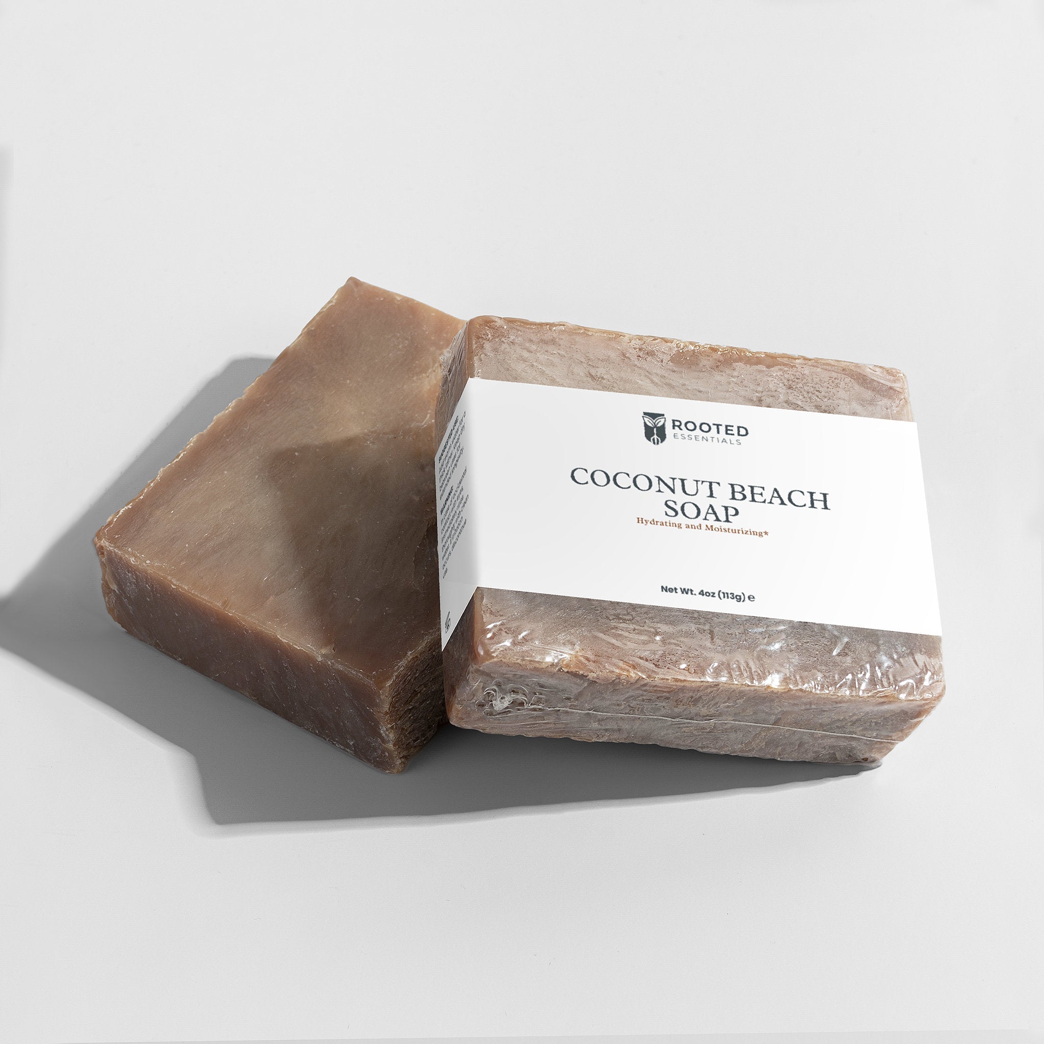 Coconut Body Soap – Tropical Scent Natural Cleansing Bar Rooted Essentials