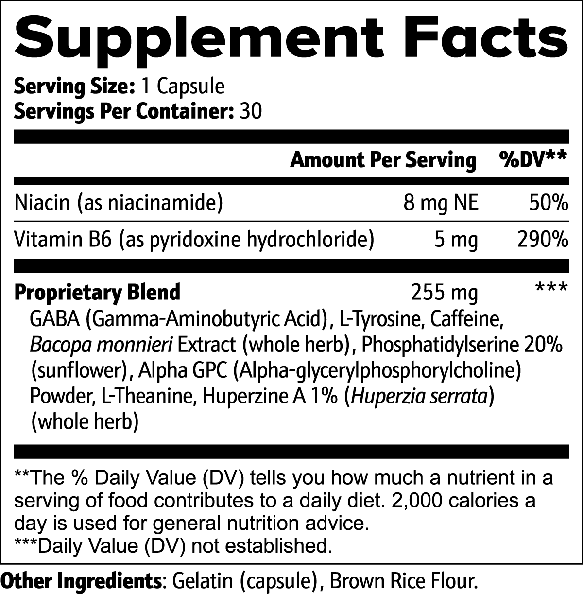 Cognitive Support Supplement – Focus & Mental Clarity Formula Rooted Essentials