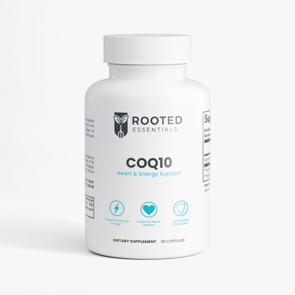 CoQ10 Vitality Ubiquinone – Heart Health & ATP Support Rooted Essentials