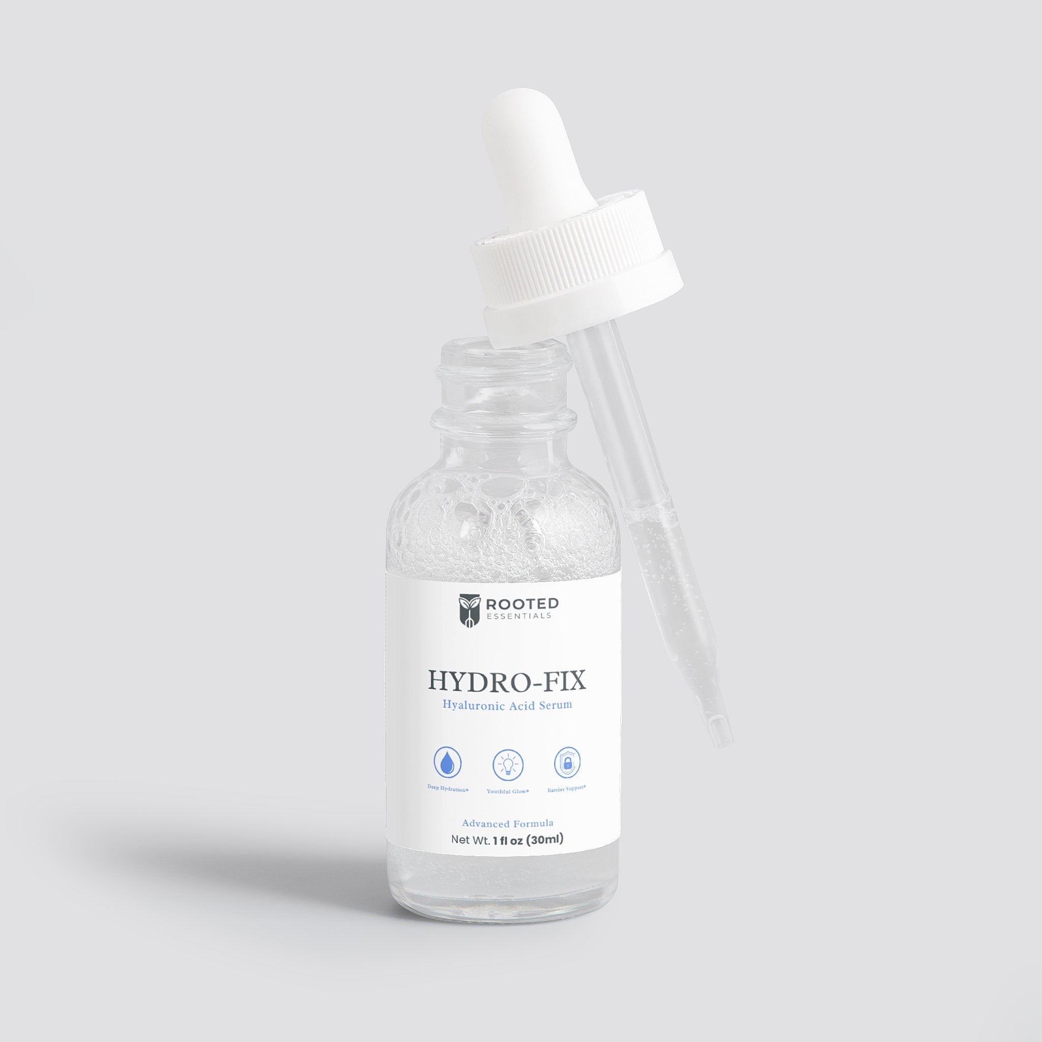 Hydro-Fix Hyaluronic Acid Serum – Skin Hydration & Plumping Serum Rooted Essentials