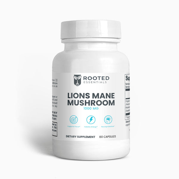 Lion’s Mane Mushroom Supplement – Cognitive & Mood Support Rooted Essentials