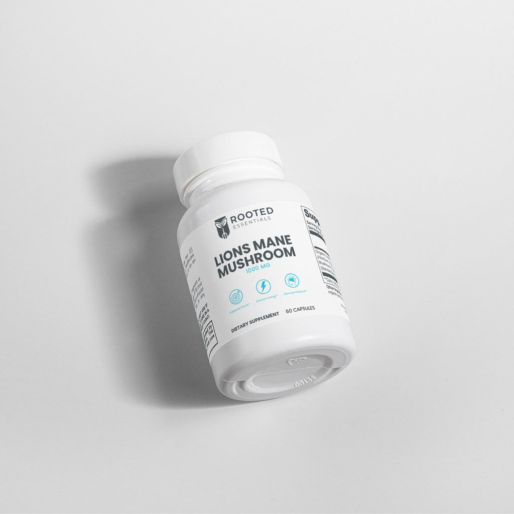 Lion’s Mane Mushroom Supplement – Cognitive & Mood Support Rooted Essentials