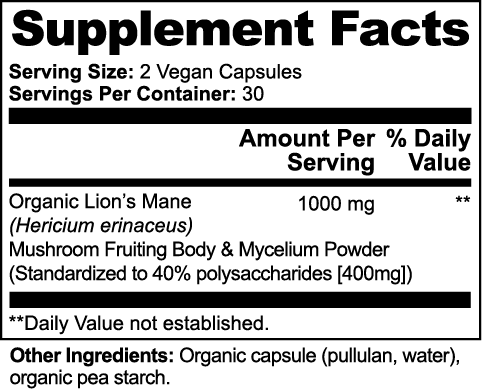 Lion’s Mane Mushroom Supplement – Cognitive & Mood Support Rooted Essentials