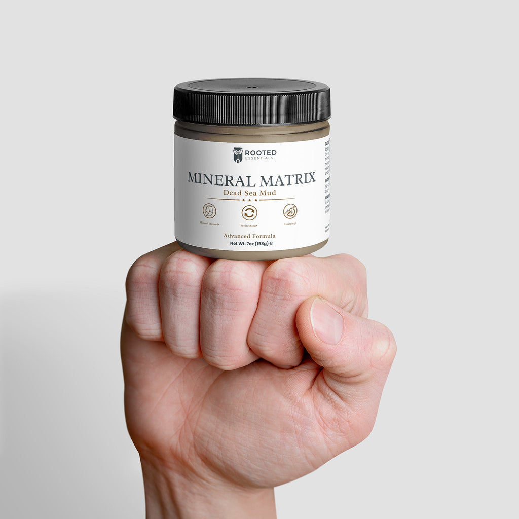 Mineral Matrix Dead Sea Mud Face Mask – Deep Clean & Detox Mask Rooted Essentials