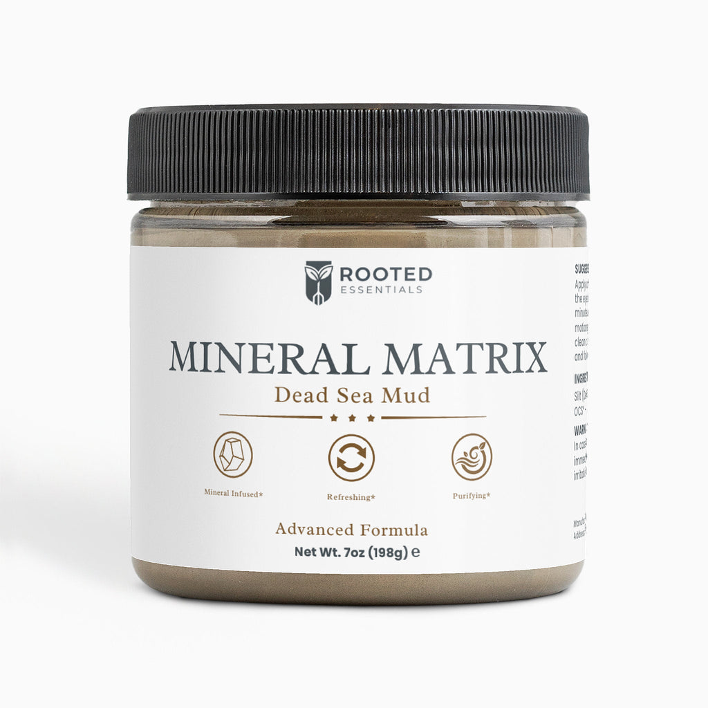 Mineral Matrix Dead Sea Mud Face Mask – Deep Clean & Detox Mask Rooted Essentials