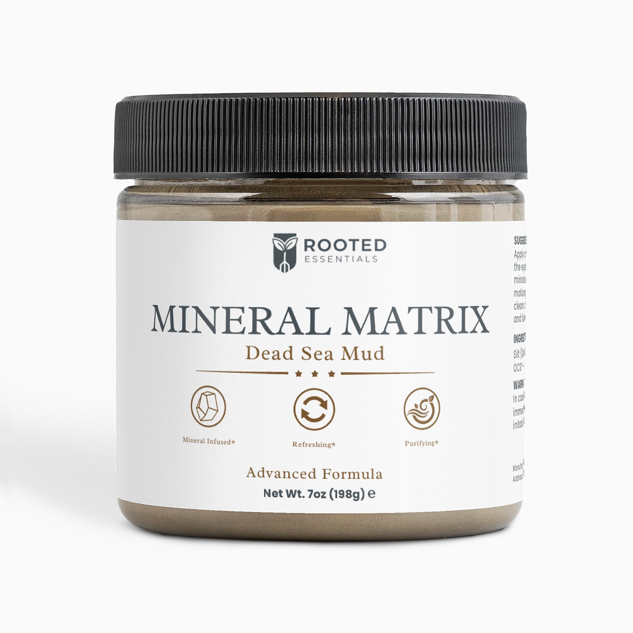 Mineral Matrix Dead Sea Mud Face Mask – Deep Clean & Detox Mask Rooted Essentials