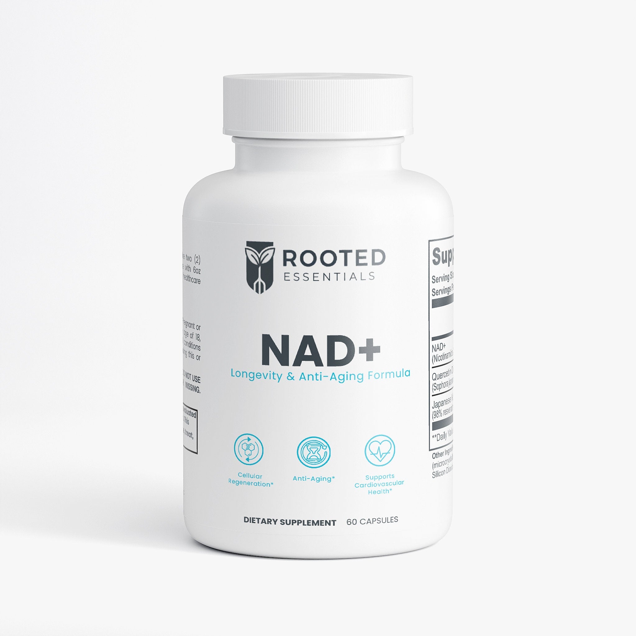 NAD+ Longevity Formula – Cellular Energy, Repair & Healthy Aging Support Rooted Essentials