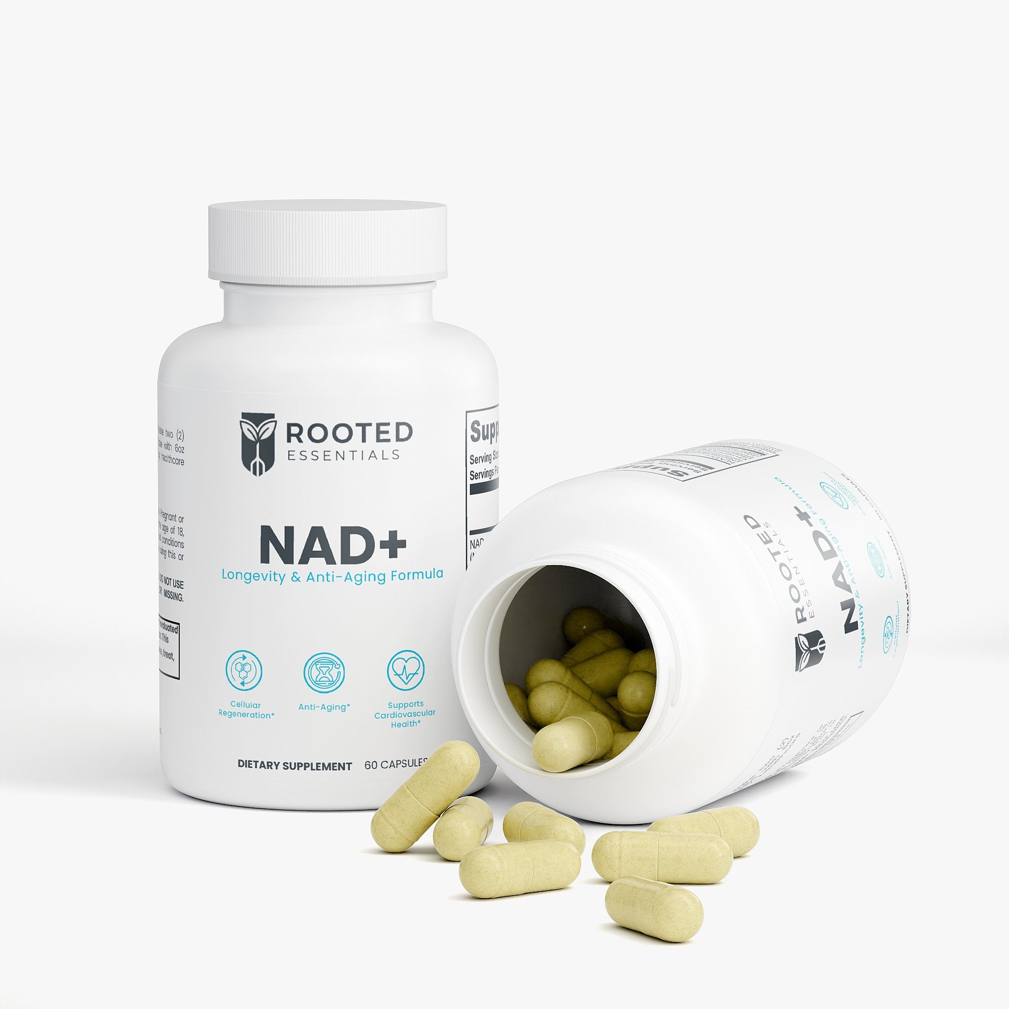 NAD+ Longevity Formula – Cellular Energy, Repair & Healthy Aging Support Rooted Essentials