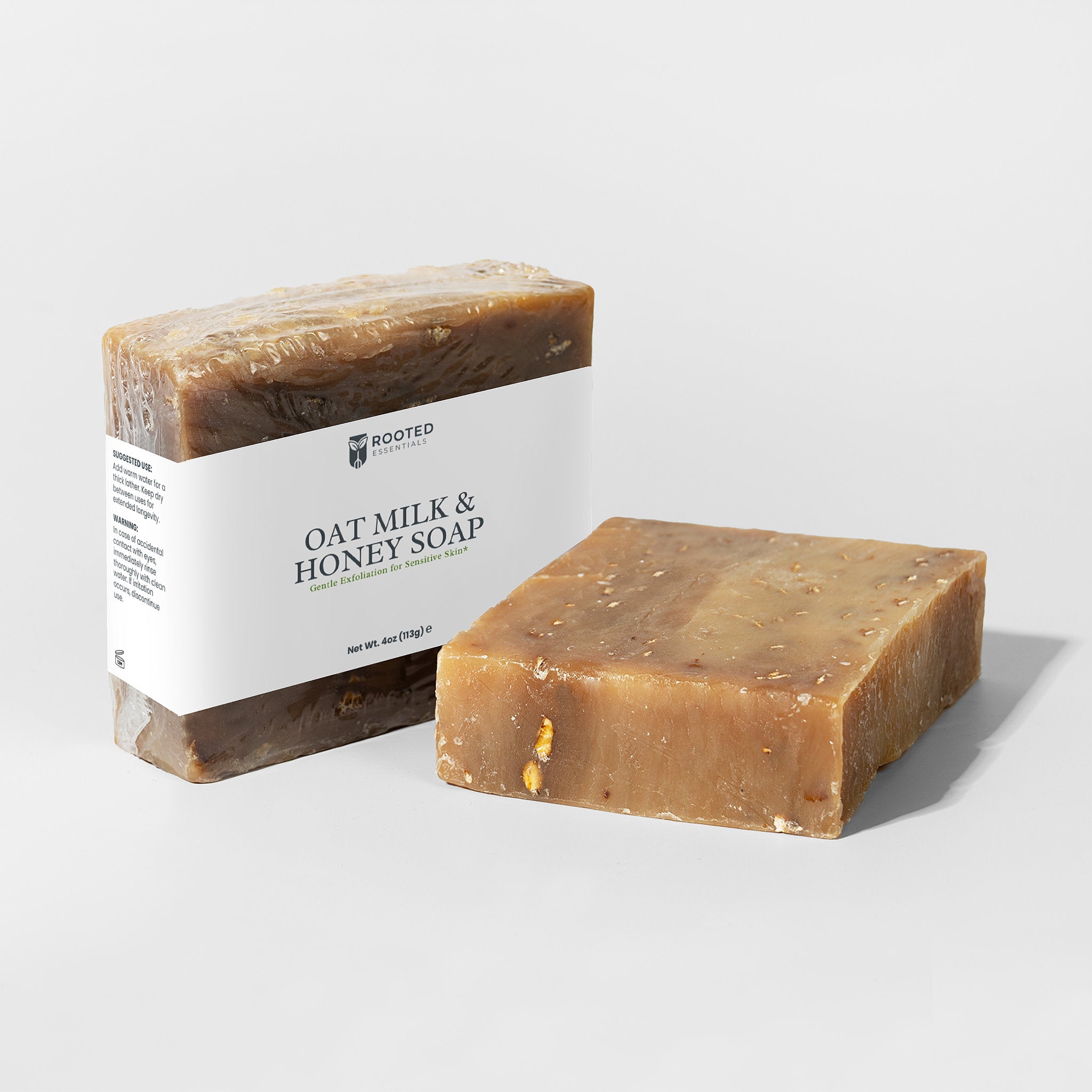 Oat Milk & Honey Soap – Hydrating & Soothing Body Bar Rooted Essentials