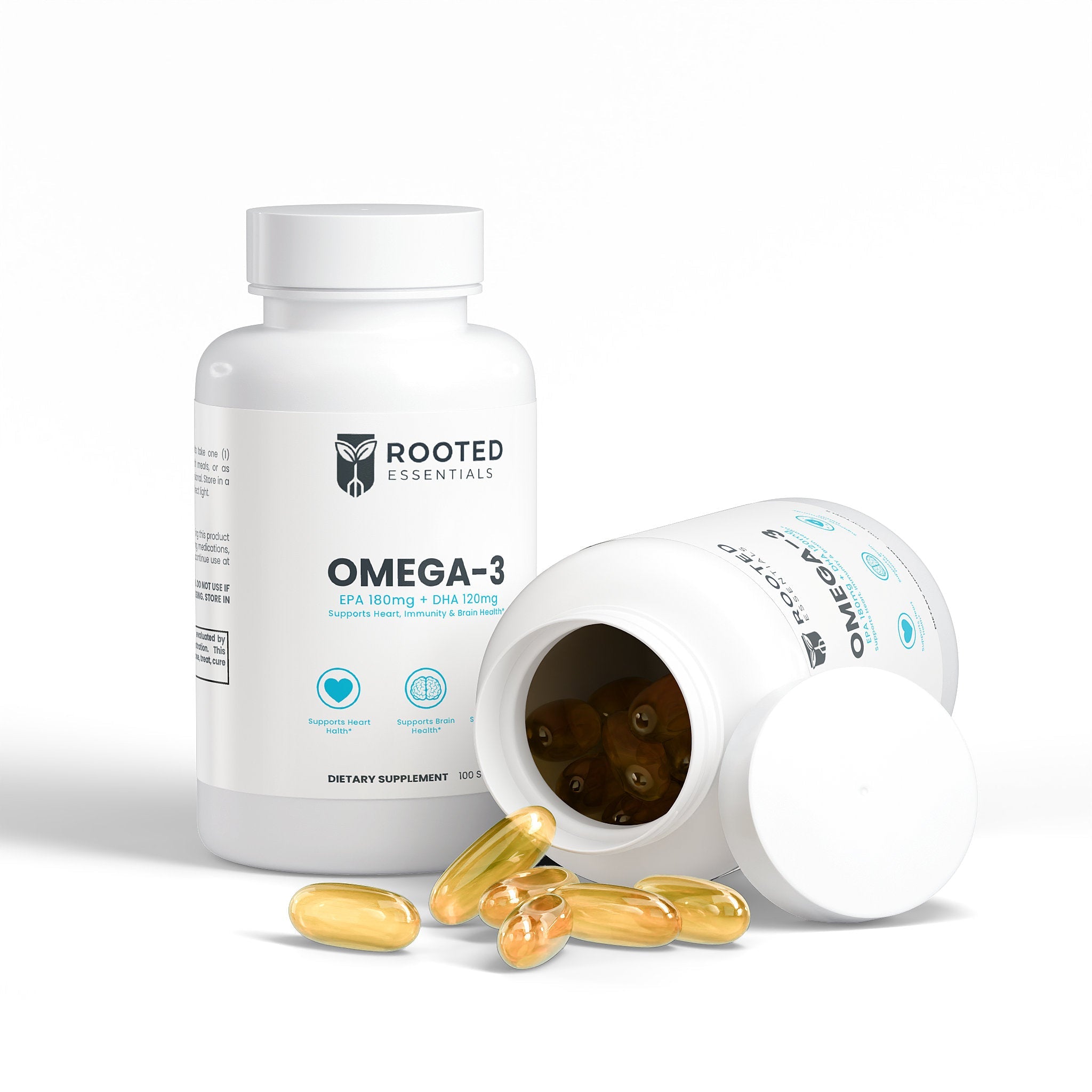 Omega-3 EPA 180mg + DHA 120mg for Heart & Brain Health - Image #0