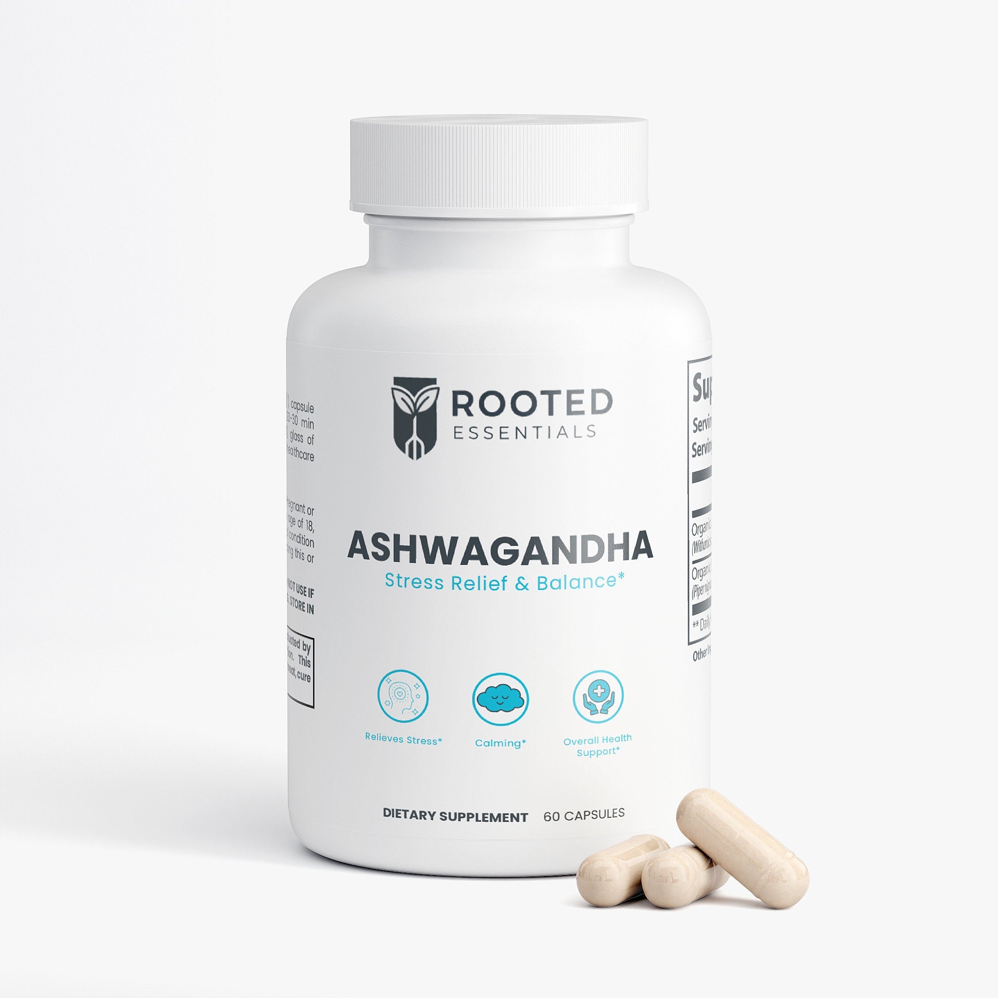Organic Ashwagandha Capsules — Calm Stress, Boost Focus & Restore Balance Naturally Rooted Essentials