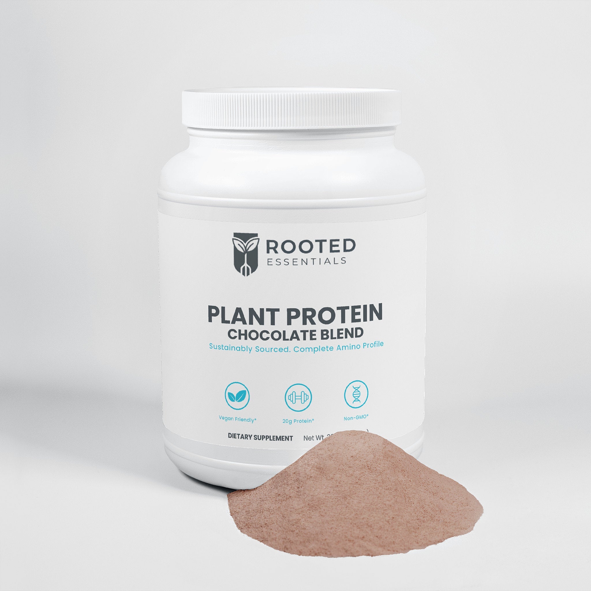 Plant Protein Powder – Chocolate Flavor, Vegan & Muscle Recovery Formula - Image #0