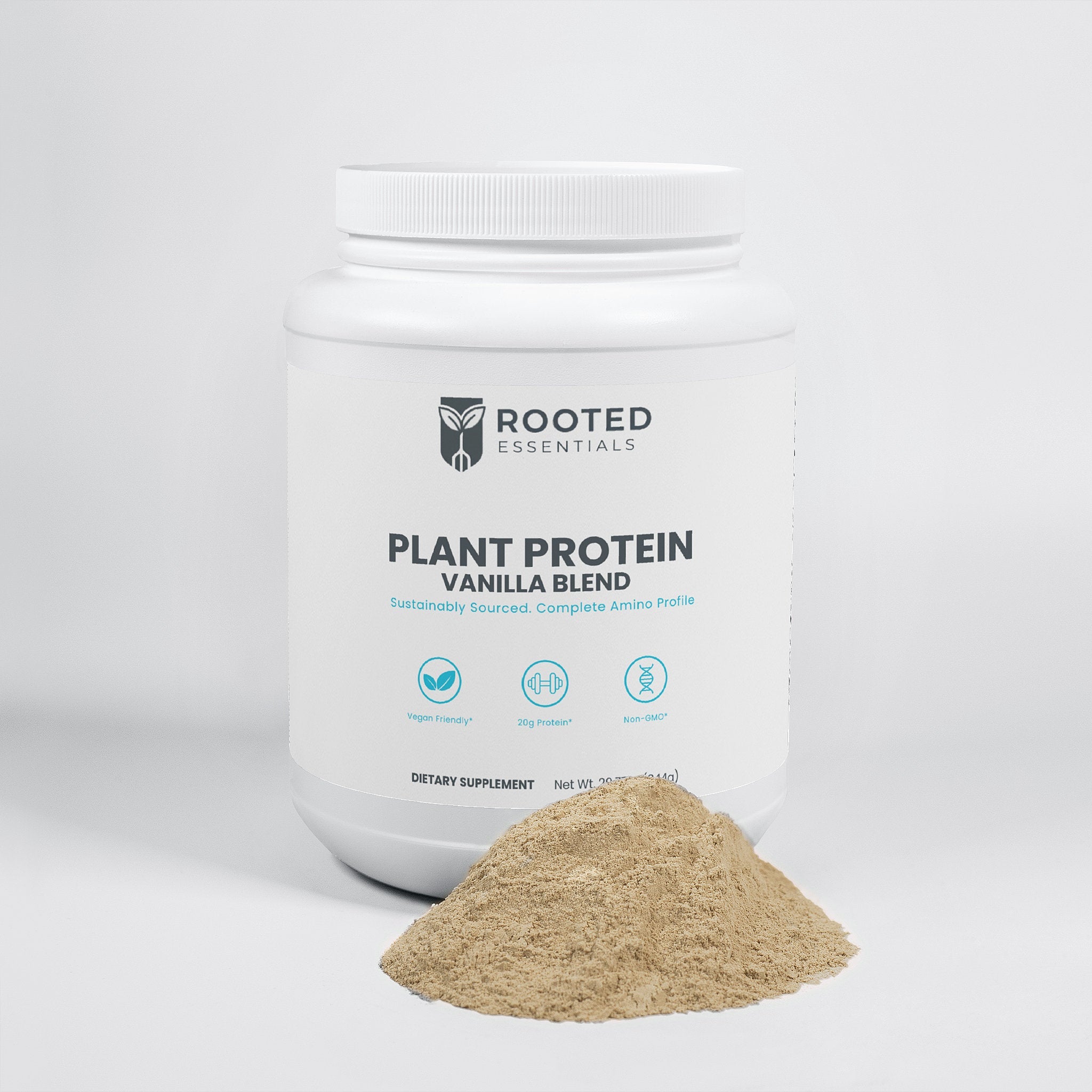 Plant Protein Powder – Vanilla Flavor, Vegan & Muscle Recovery Formula - Image #0