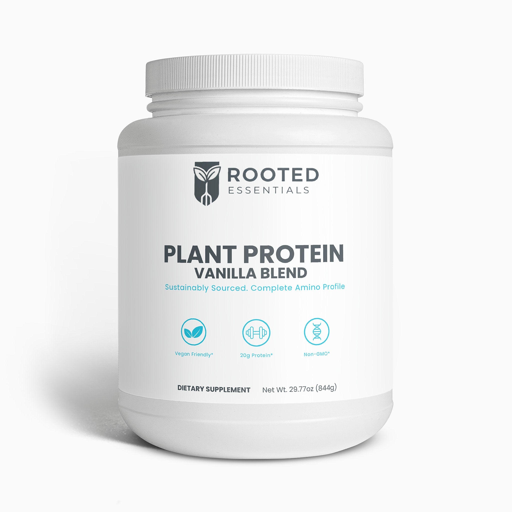 Plant Protein Powder – Vanilla Flavor, Vegan & Muscle Recovery Formula - Image #0