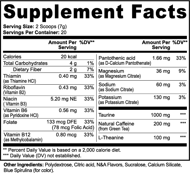 Pre-Workout Powder – Cotton Candy Flavor, Energy & Performance Formula - Image #0