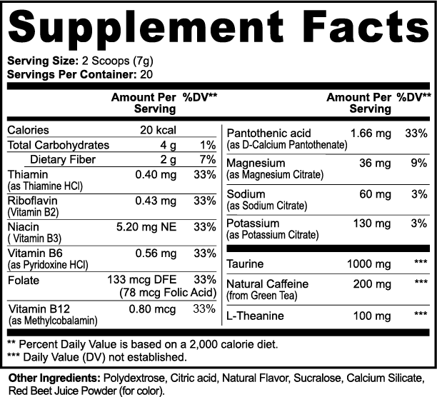 Pre-Workout Powder – Strawberry Shortcake Flavor, Energy & Performance Formula - Image #0