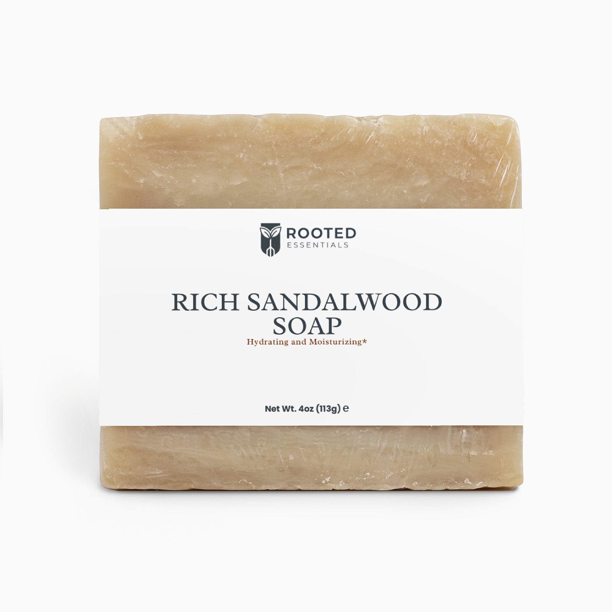 Rich Sandalwood Soap – Natural Moisturizing Body Bar Rooted Essentials