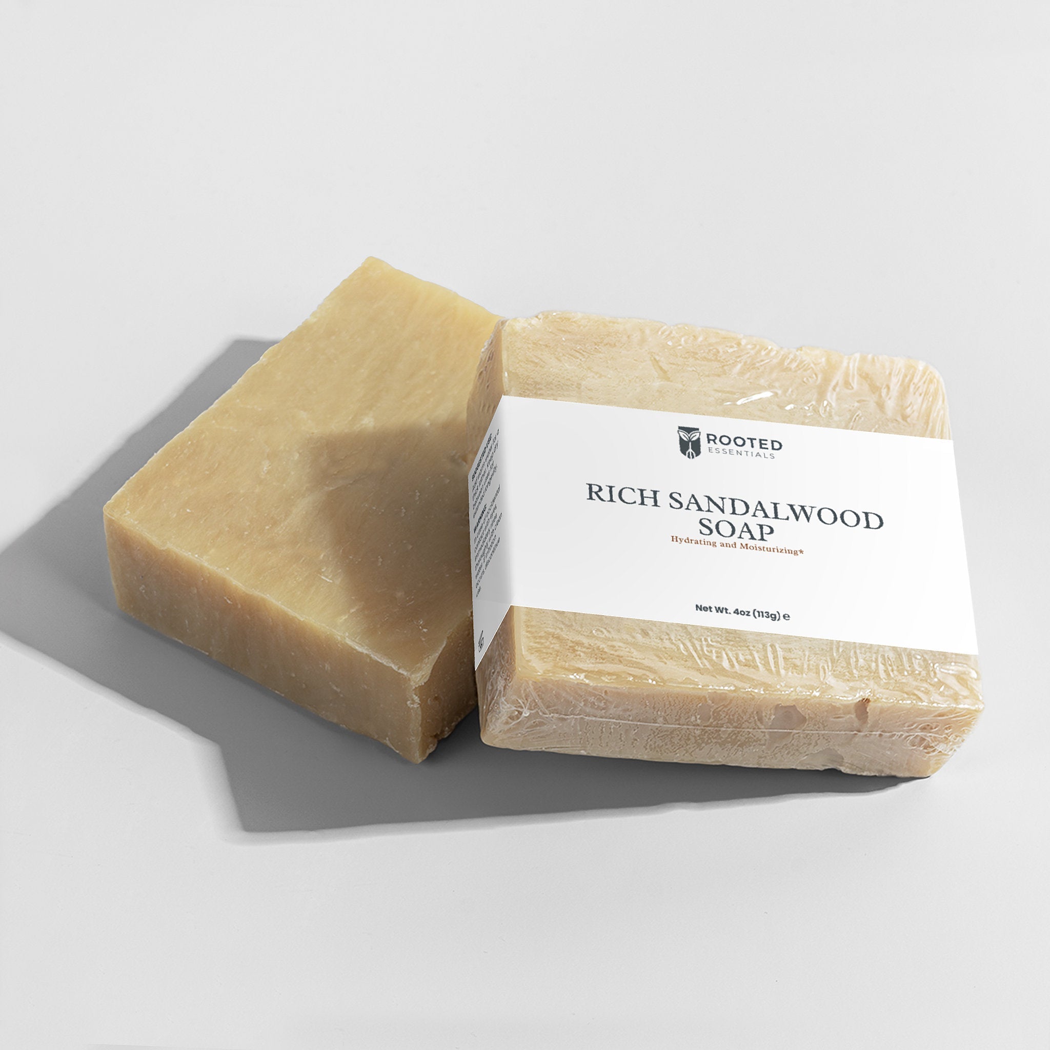 Rich Sandalwood Soap – Natural Moisturizing Body Bar Rooted Essentials