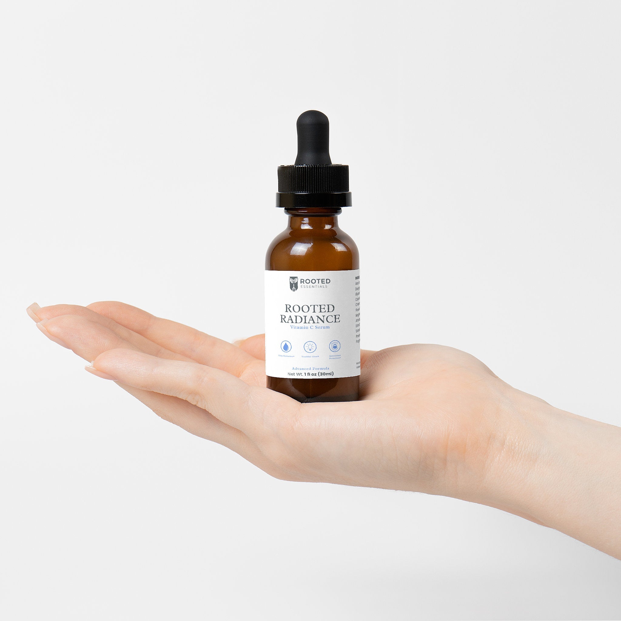Rooted Radiance Vitamin C Serum - Brighten, Protect & Restore Skin Rooted Essentials
